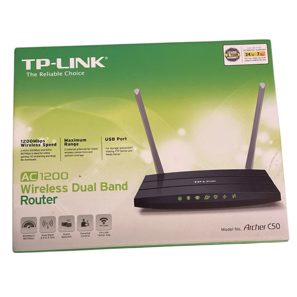 TP-Link AC1200 Black Dual Band Router
